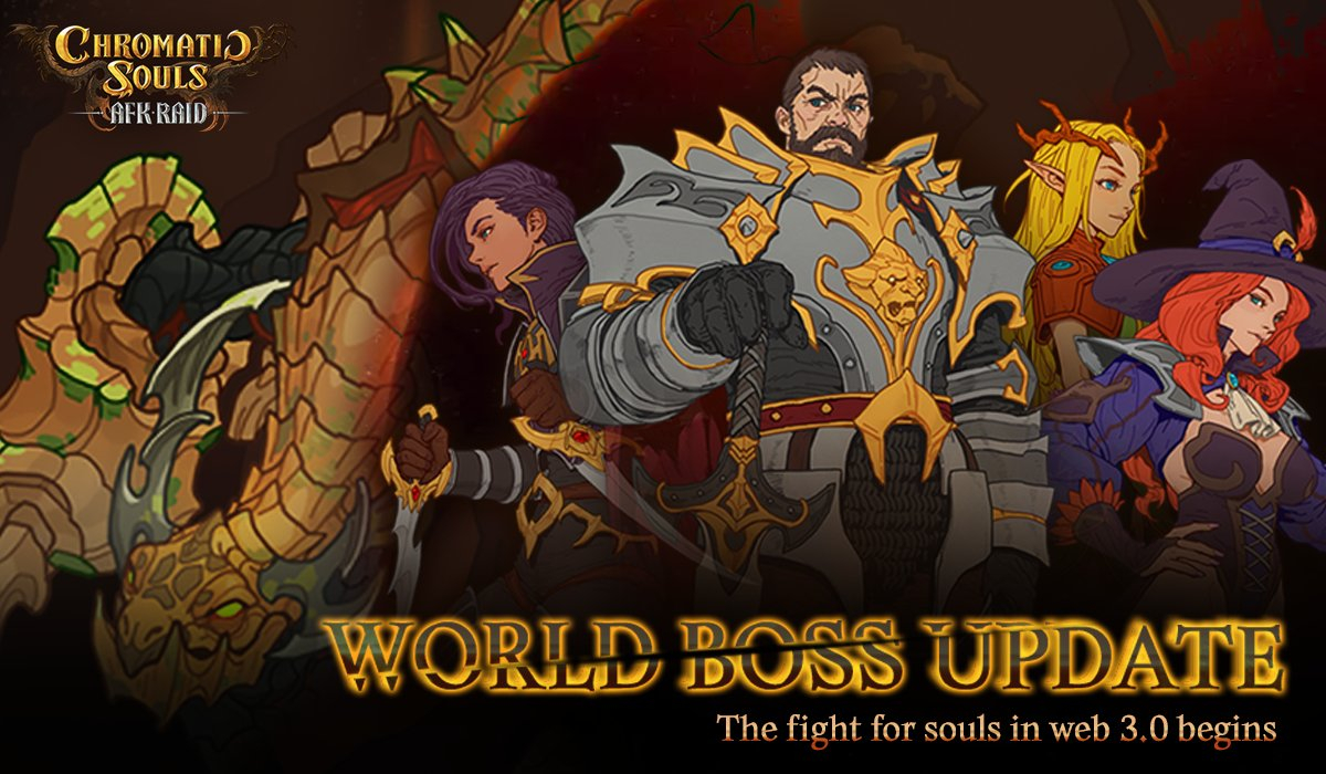 Chromatic Souls AFK Raid อปเดตใหญเปด World Boss ใหทกตทาทายกน