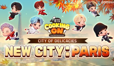 BTS Cooking On: TinyTAN Restaurant เกมใหม่จาก Com2uS อัปเดต ปารีส เมืองแห่งอาหารเลิศรส